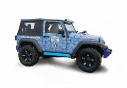 Steinjager - Steinjager Phantom Rock Slider Inserts-Playboy Blue for Jeep JK 2dr J0044871 - Image 1