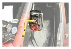 Steinjager - Steinjager A-Pillar Mount Side Mirror Kit-Neon Yellow for Wrangler JK J0046733 - Image 1