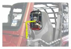 Steinjager - Steinjager A-Pillar Mount Side Mirror Kit-Neon Yellow for Wrangler TJ J0047295 - Image 1