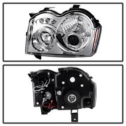 Spyder Auto - Spyder Auto 5011107 LED Halo Projector Headlights Chrome/Clear - Image 2