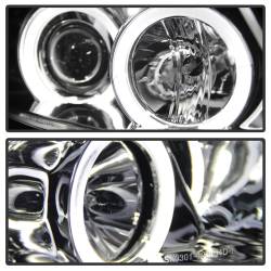 Spyder Auto - Spyder Auto 5009012 Chrome/Clear LED Halo Projector Headlights - Image 6