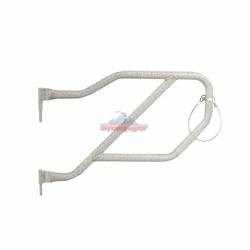 Steinjager - Steinjager Rear Tubular Trail Doors-Gray Hammer for Wrangler JL 4DR J0048335 - Image 1