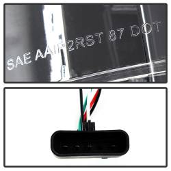 Spyder Auto - Spyder Auto 5001368 Chrome/Clear LED Taillights - Image 3