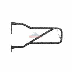 Steinjager - Steinjager Front Tubular Trail Doors-Texturized Black for Wrangler JL J0048316 - Image 1