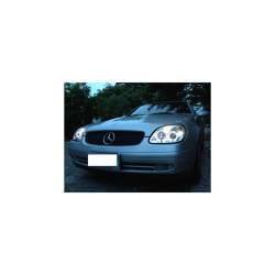 Spyder Auto - Spyder Auto 5011206 Chrome/Clear LED Halo Projector Headlights for 98-04 SLK - Image 3