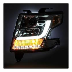 Spyder Auto - Spyder Auto DRL Projector Headlights Chrome/Clear 15-16 Tahoe/Suburban 5082534 - Image 9