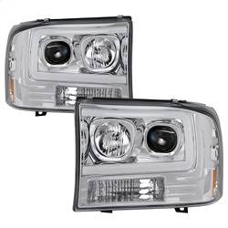 Spyder Auto - Spyder Auto Light Bar Projector Headlights Chrome 99-04 Super Duty 5084675 - Image 1