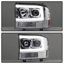 Spyder Auto - Spyder Auto Light Bar Projector Headlights Chrome 99-04 Super Duty 5084675 - Image 8