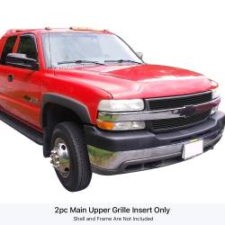 APS - APS Stainless Billet Grille Black 01-02 Silverado 2500/3500 GR03FEG02J - Image 1