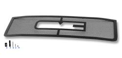 APS - APS Wire Mesh Grille Black 11-14 GMC Sierra 2500/3500 GR07GFH34H - Image 2