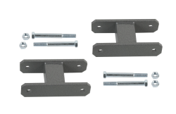 Warrior Products - Warrior Products 116 Leaf Spring Shackle Kit Incl. Mounting Hardware Gray - Image 1