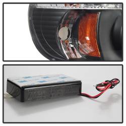 Spyder Auto - Spyder Auto 5010131 Black/Clear LED Halo Projector Headlights - Image 4