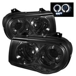 Spyder Auto - Spyder Auto 5009159 LED Halo Projector Headlights Chrome/Smoked for 05-10 300 - Image 1
