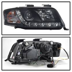Spyder Auto - Spyder Auto 5008657 Projector Style Headlights Black/Clear for 02-04 A6 Quattro - Image 3
