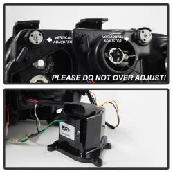 Spyder Auto - Spyder Auto 5008657 Projector Style Headlights Black/Clear for 02-04 A6 Quattro - Image 6