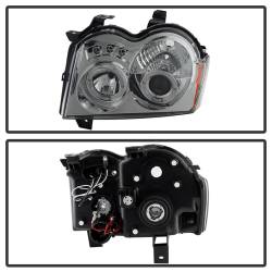 Spyder Auto - Spyder Auto 5011114 LED Chrome/Smok Halo Projector Headlights for 05-07 WK GC - Image 2