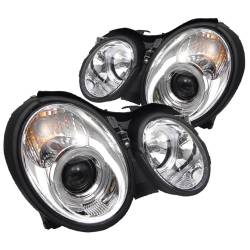 Spyder Auto - Spyder 5011183 Chrome/Clear LED Halo Projector Headlights for 98-02 CLK Series - Image 1