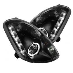 Spyder Auto - Spyder Auto 5031747 Black/Clear LED Halo Projector Headlights - Image 1