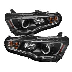 Spyder Auto - Spyder Auto 5039392 Black/Clear LED Halo Projector Headlights - Image 1