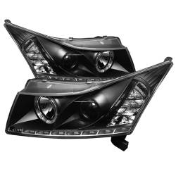 Spyder Auto - Spyder Auto 5037916 Black/Clear LED Halo Projector Headlights - Image 1