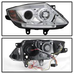 Spyder Auto - Spyder Auto 5029089 Chrome/Clear LED Halo Projector Headlights for 03-08 BMW Z4 - Image 2
