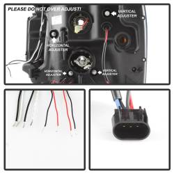 Spyder Auto - Spyder Auto 5029331 Black/Clear LED Halo Projector Headlights - Image 5