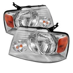 Spyder Auto - xTune Auto 5069825 Chrome Crystal Headlights for 04-08 Ford F150 - Image 1