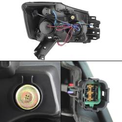 xTune Auto - xTune Auto 5077103 Black/Clear LED Halo Projector Headlights - Image 2