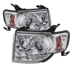 Spyder Auto - Spyder Auto 5074232 Chrome/Clear Projector Style Headlights for 08-12 Escape - Image 1