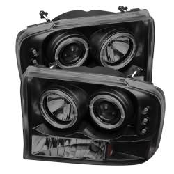 Spyder Auto - Spyder Auto 5078452 LED Halo Projector Headlights Black/Smoked - Image 1