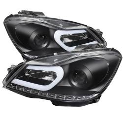 Spyder Auto - Spyder Auto 5074249 DRL Projector Headlights for 12-13 C250 C300 C350 C63 AMG - Image 1