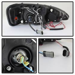 Spyder Auto - Spyder Auto 5078629 LED Halo Projector Headlights Black for 04-08 Grand Prix - Image 3