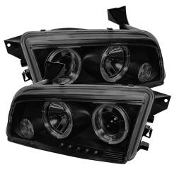 Spyder Auto - Spyder Auto 5078353 LED Halo Projector Headlights Black/Smoked - Image 1