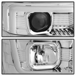 Spyder Auto - Spyder Auto Light Bar Projector Headlights Chrome 08-10 Super Duty 5084699 - Image 3