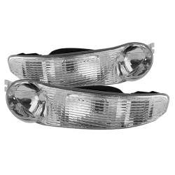 Spyder Auto - xTune Auto 9027086 Front Bumper Lights Chrome/Clear for Sierra 1500 - Image 1