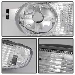 Spyder Auto - xTune Auto 9027086 Front Bumper Lights Chrome/Clear for Sierra 1500 - Image 2