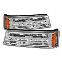 Spyder Auto - xTune Auto 9027499 LED Front Bumper Lights Chrome/Clear - Image 1