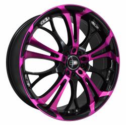 HD Wheels - HD Wheels Spinout 16x7 4x4.5/100 40mm Gloss Pink/Black SO16700140BK-P - Image 1