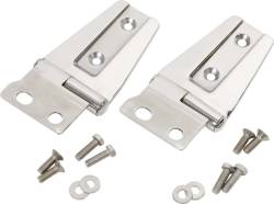 Kentrol - Kentrol 30572 Polished Silver Hood Hinge Pair for 07-18 Jeep Wrangler JK - Image 1