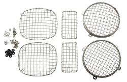 Kentrol - Kentrol 30488 Polished Wire Mesh Guard Set 6pc for 97-06 Jeep Wrangler TJ - Image 1