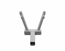 Steinjager - Steinjager Hitch Mount Dual Flag Holder-Gray Hammertone for Gladiator J0050087 - Image 1