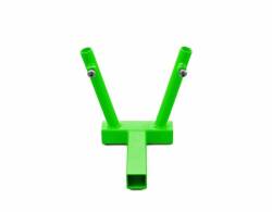 Steinjager - Steinjager Hitch Mount Dual Flag Holder-Neon Green for Wrangler TJ J0050118 - Image 1