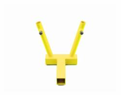 Steinjager - Steinjager Hitch Mount Dual Flag Holder-Neon Yellow for Wrangler TJ J0050126 - Image 1
