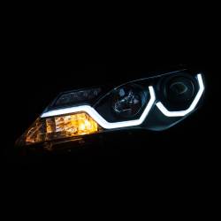 Anzo USA - Anzo USA Plank Style Projector Headlight Set Black for Rav4 111332 - Image 3