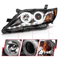Anzo USA - Anzo USA Projector Headlight Set w/CCFL Halo Black for Camry 121442 - Image 3