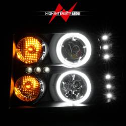 Anzo USA - Anzo USA Projector Headlight Set w/CCFL Halo Black GMC Sierra 111125 - Image 6