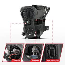 Anzo USA - Anzo USA Switchback Style Projector Headlight Set Chrome Ford F150 111358 - Image 6