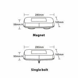 ARC Lighting - ARC Lighting 12" LED Mini Emergency LED Strobe Light Bar Amber 6001A - Image 3