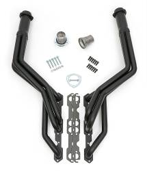 Hedman Hedders - S10/SB CHEVY V8 ENGINE SWAP HEADERS LONG TUBE- Black Maxx Ceramic Coated - Image 1