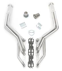 Hedman Hedders - S10/SB CHEVY V8 ENGINE SWAP HEADERS LONG TUBE- HTC Silver Ceramic Coated - Image 1